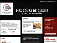 Tablet Screenshot of cercleculinaire.com